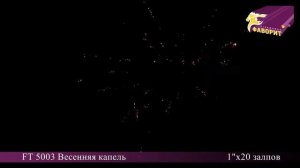 Батарея салютов 'Весенняя капель' FT 5003