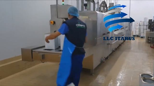 Мойка металлической упаковки для сыра Фета смотреть онлайн