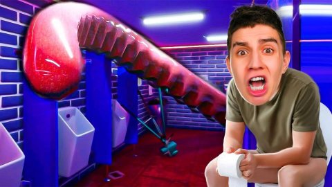 УБЕГИ ОТ ТУАЛЕТНОГО МОНСТРА! СТРАШНЫЙ ХОРРОР, ПОПРОБУЙ ДОСМОТРИ! ТЕНТАКЛЬ НАПАЛ НА МЕНЯ !