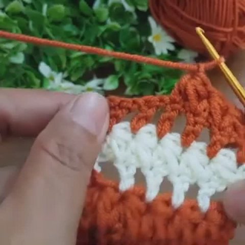 Простой Узор крючком #узоркрючком