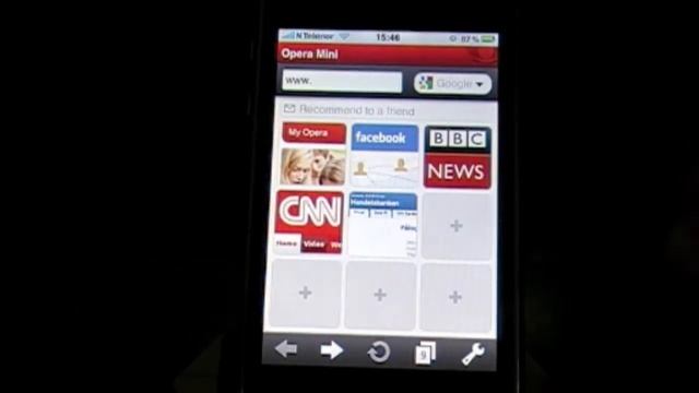 iPhone-applikasjon: Opera Mini смотреть онлайн