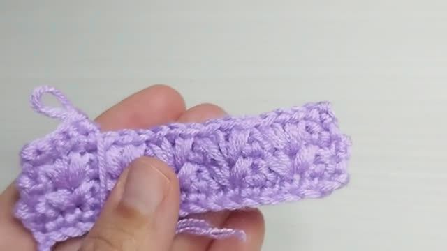 Плотный узор крючком - Вязание крючком #узорыкрючком #узоркрючком #вязаниекрючкомузоры