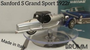 Обзор модели циклокара Sanford S Grand Sport 1922г. 1:43 Brumm