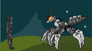 Голем против гигантского робо-богомола!!!Кто победит?!