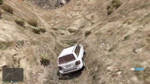 GTA 5 Toyota Land Cruiser Mods Stock проехал весь краш и тест драйв в гору чилиад на все 100%,