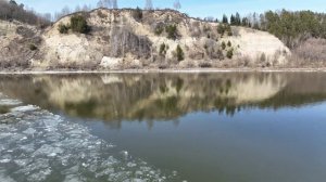 Ледоход на Иртыше у острова Искер