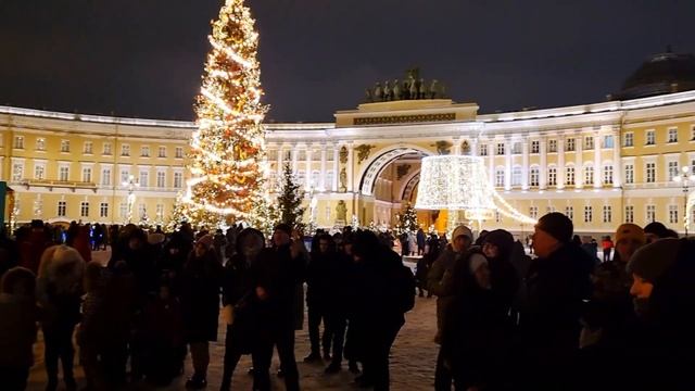 Дворцовая площадь/Новогодний Петербург #новыйгод #петербург #цой