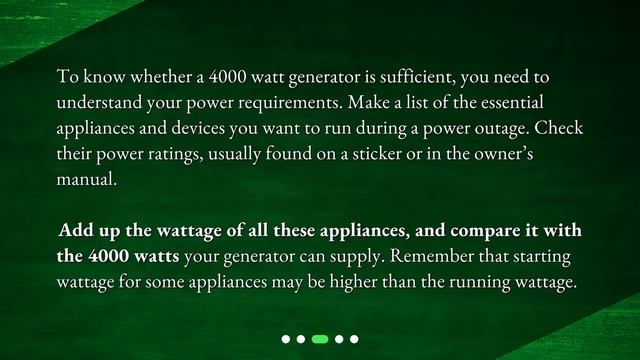 Is a 4000 Watt Generator Enough For My House? смотреть онлайн