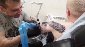 Тату-рукав в процессе!