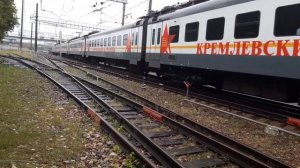 Электропоезд ЭП2Д-0024 "Кремлёвские Курсанты" "ЦППК"!