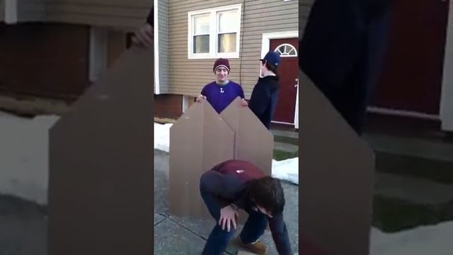 Cardboard boat progress