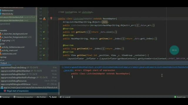 custom listview multi items click to next activity in Android studio Hindi videos/Aauraparti