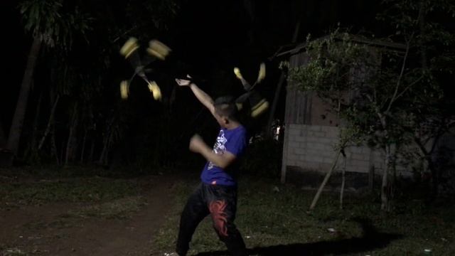 Spinning my Practice Dragon staff
