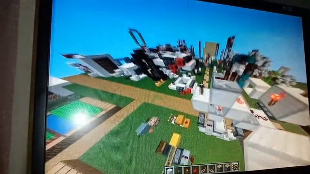 Как построить стеклянную дверь 1 на 1 блок в Minecraft смотреть онлайн