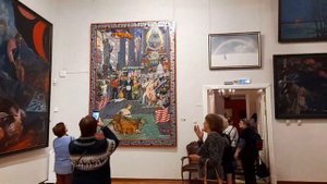 Выставка картин.Художник Илья Глазунов.