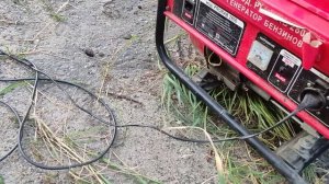 Работа бензогенератора prorab 2800