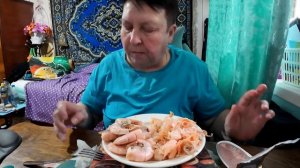 МУКБАНГ АРГЕНТИНСКИЕ КРЕВЕТКИ/MUKBANG/EATING/VLOG