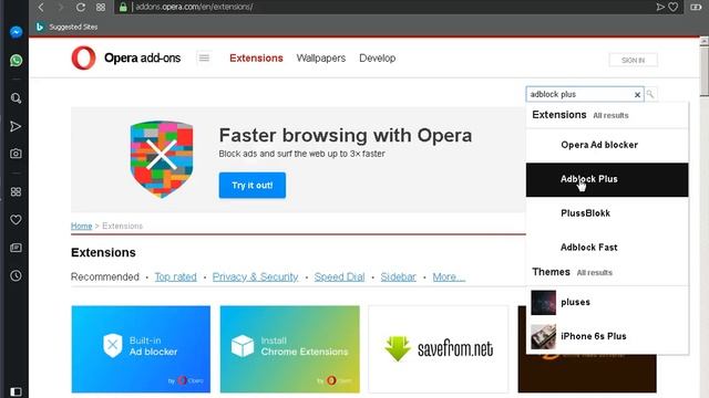 opera extension смотреть онлайн