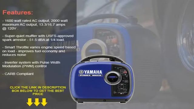 Yamaha generator EF2000isv2 quick review смотреть онлайн