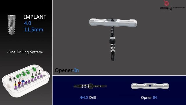 5. Универсальный хирургический набор One Drilling System для установки любых имплантатов.