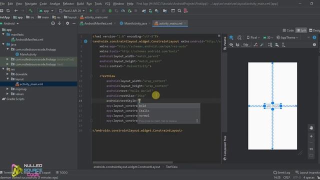How to Make A First App in Latest Android Studio in Windows 10