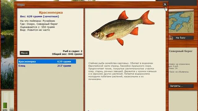 #1 Поймали большую рыбку! Летсплей по русской рыбалке 3