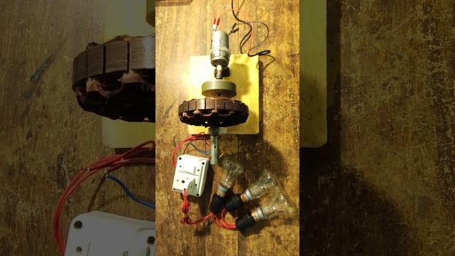 i turn powerful fan coil 200w electric 240v generator at home from magnetic