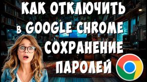 Как Отключить Сохранение Паролей в Google Chrome на Компьютере