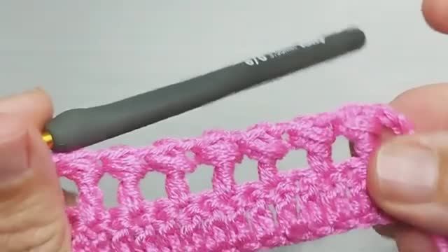 Ажурный узор крючком - Вязание крючком #узорыкрючком #узоркрючком  #вязаниекрючкомузоры