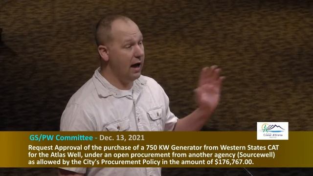 City of Coeur d'Alene GS-PW Committee Meeting 12-13-21 смотреть онлайн