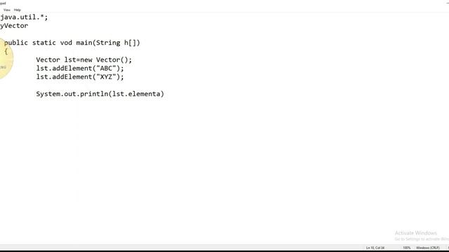 Java | Array #7 ' Vector class ' | CodeLearning