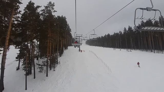Подъёмник. Очень красивый горнолыжный курорт. смотреть онлайн