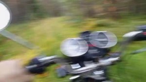 в лес по грязи и на рыбалку на мопеде альфа