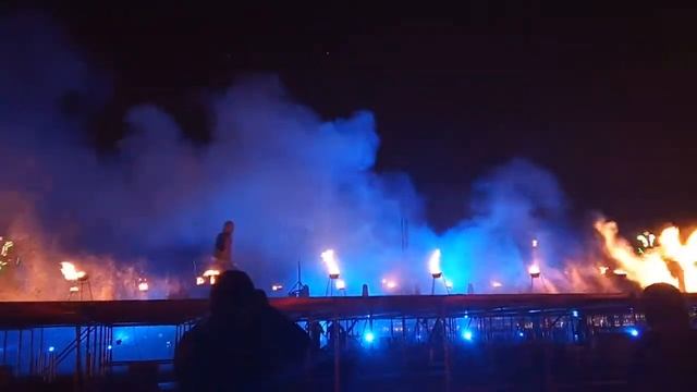 Фестиваль огня "Рождественская звезда" 2020. Файершоу. Творческая мастерская Пять стихий. смотреть онлайн