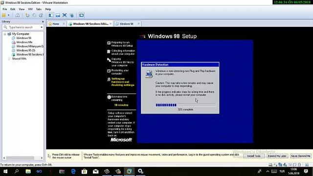 Vmware Üzerinden Windows 98 Second Editon Kurulumu Ve Vmware Tools Kurulumu