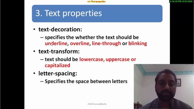 CSS Properties - Text properties in CSS || CSS Text Properties with examples in Hindi - Urdu смотреть онлайн