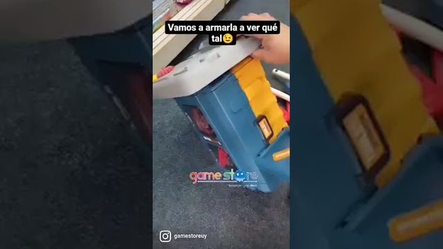 Valija de Herramientas convertible en banco de trabajo Infantil