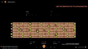 Funky Dorian Rock Jam Track _ Guitar Backing Track (A Dorian _ 65 BPM)