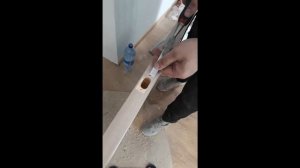 Врезка дверной защелки.