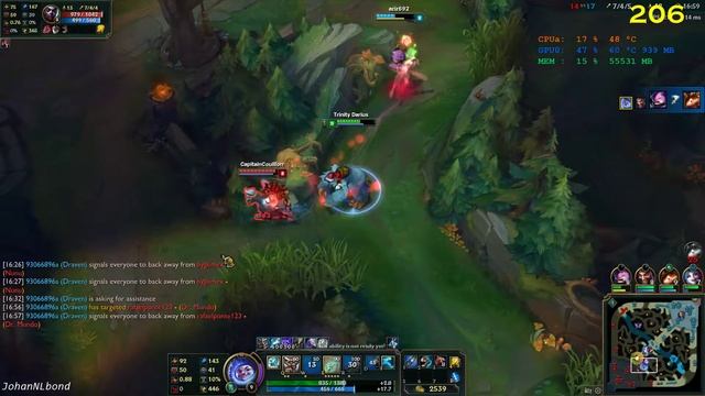 League of Legends Nunu benchmark on GTX 1050 1080P смотреть онлайн