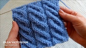 416 СЛОЖНО-ПРОСТЫЕ ЖГУТЫ Рельефный узор спицами Вязание Узоры спицами