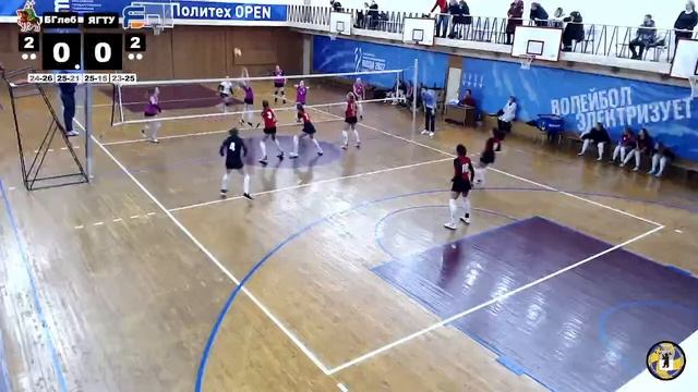 Чемпионат ЯО по волейболу среди женщин | ВК «Борисоглебский» vs «ЯГТУ» смотреть онлайн