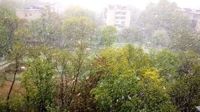 майский снег в Балашихе 07 05 2014 смотреть онлайн