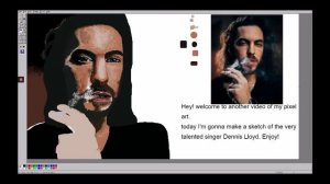 how to draw with 95/98 Windows Microsoft Paint - Dennis Lloyd's face