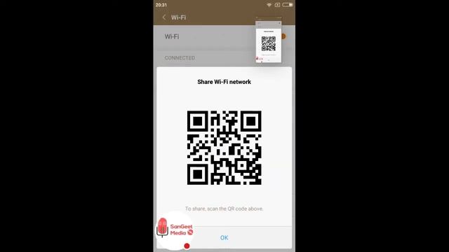How to scan WiFi rq code ||Sangeet media MP4||