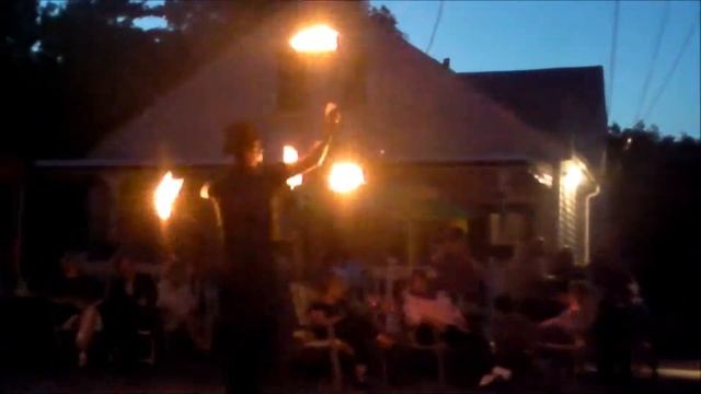 Blaze Spinning and Tossing Fire Staffs! смотреть онлайн