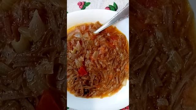 гречневая вермишель с овощами. смотреть онлайн