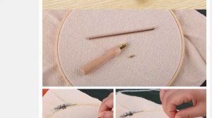 Ручка для вышивания с деревянной ручкой, 50 #