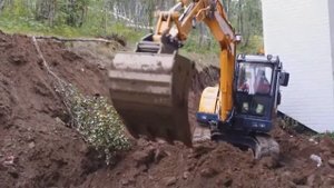 Мини-экскаватор LiuGong CLG 906 в работе! Спецтехника из Китая