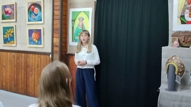 Балавнева Арина. 12 лет. "Сибирский народный (девичий) праздничный костюм" смотреть онлайн